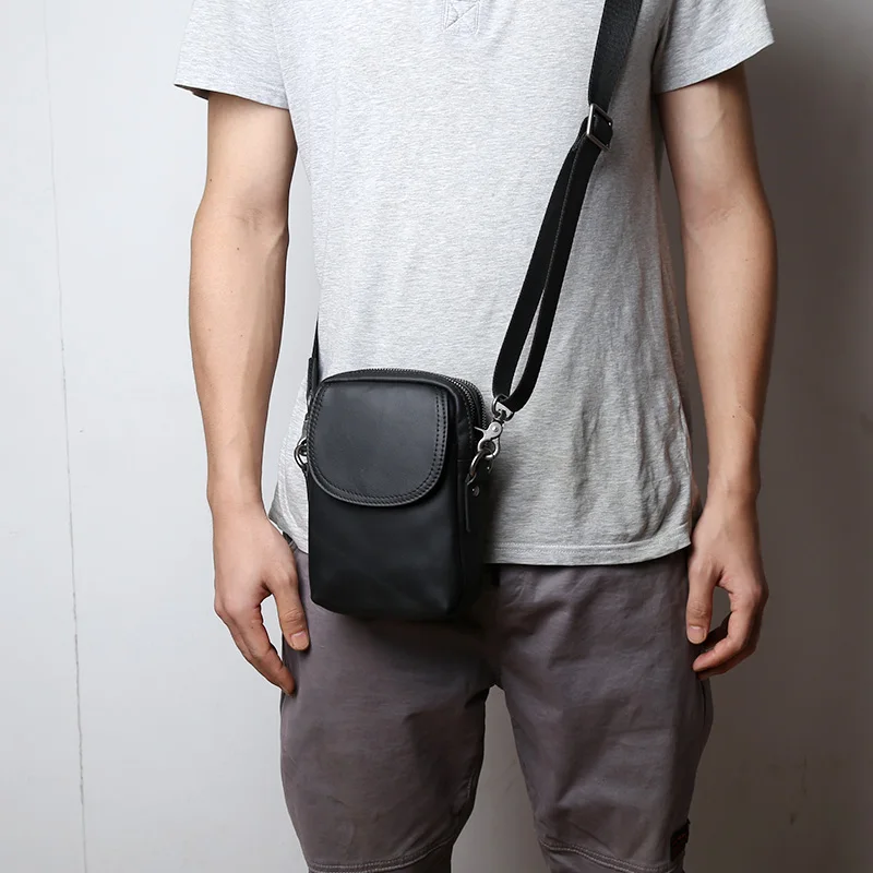 Head Layer Cowhide Men's Small Shoulder Bag Casual Leather Shoulder Bag Multifunctional High-Capacity Mobile Phone Bag
Head Layer Cowhide Men's Small Shoulder Bag Casual Leather Shoulder Bag Multifunctional High-Capacity Mobile Phone Bag