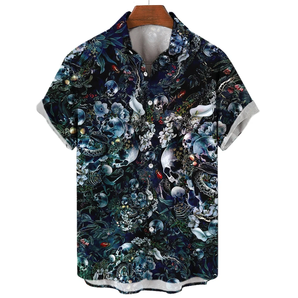 Summer Skull Head 3D Printed Men Shirt Man Women Casual Fashion Short Sleeves Shirts Button Lapel Tops Oversized Unisex Clothes
Summer Skull Head 3D Printed Men Shirt Man Women Casual Fashion Short Sleeves Shirts Button Lapel Tops Oversized Unisex Clothes