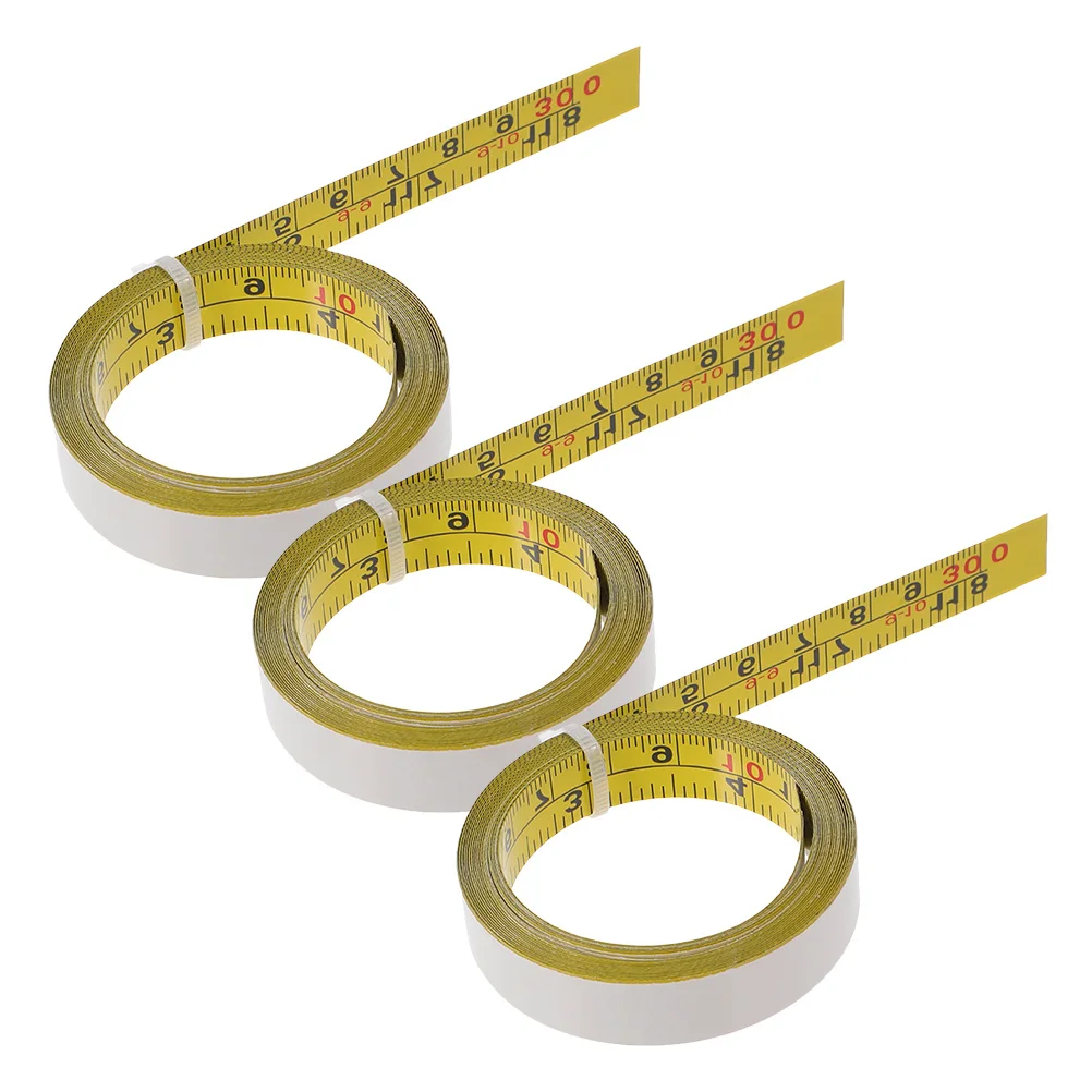 3 Roll Self Adhesive Steel Measuring Tape 118 Inch Inches and Centimeters Stick on Ruler for Engineering Sewing Workbench
3 Roll Self Adhesive Steel Measuring Tape 118 Inch Inches and Centimeters Stick on Ruler for Engineering Sewing Workbench