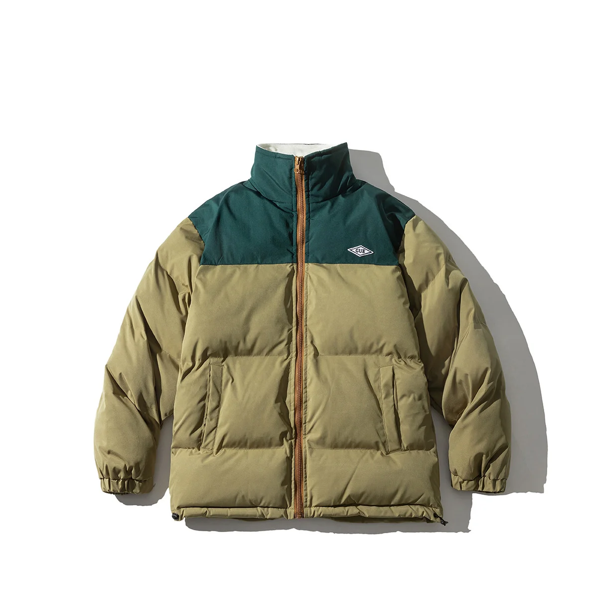 Retro Contrast Color Thicken Warm Cotton Coat Men's Padded Parka Loose Bread Jacket for Men Coversized
Retro Contrast Color Thicken Warm Cotton Coat Men's Padded Parka Loose Bread Jacket for Men Coversized
