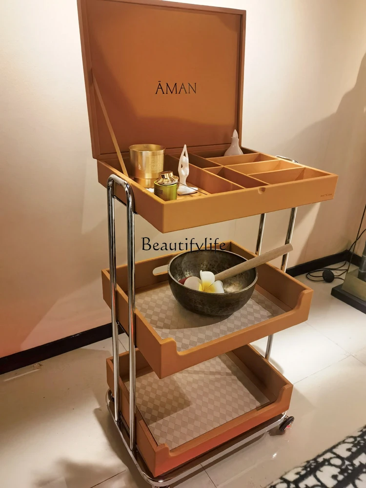 High-Grade Beauty Salon Stroller Leather Tools Special Shelf Simple and Light Luxury
High-Grade Beauty Salon Stroller Leather Tools Special Shelf Simple and Light Luxury