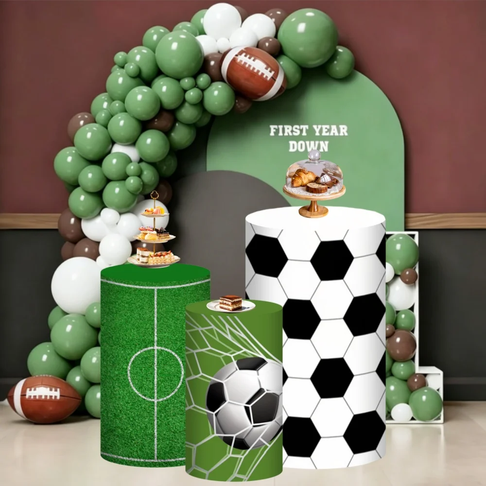 Football Theme Cylinder Pedestal Stand Cover Backdrop Soccer Boy Birthday Party Baby Shower Decor Background Elastic Cover
Football Theme Cylinder Pedestal Stand Cover Backdrop Soccer Boy Birthday Party Baby Shower Decor Background Elastic Cover