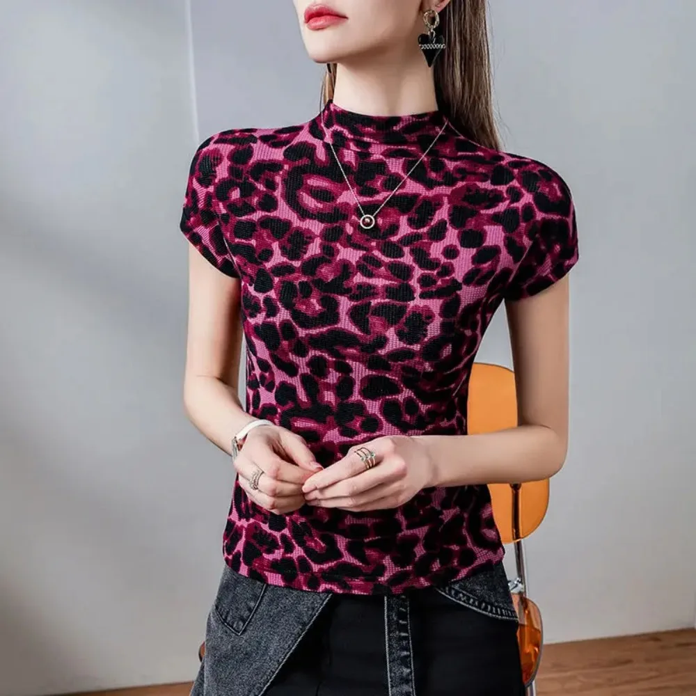 Футболка с короткими рукавами и леопардовым принтом, женская летняя новая футболка с короткими рукавами, креативный пуловер большого размера, уличная одежда Y2K 
Футболка с короткими рукавами и леопардовым принтом, женская летняя новая футболка с короткими рукавами, креативный пуловер большого размера, уличная одежда Y2K