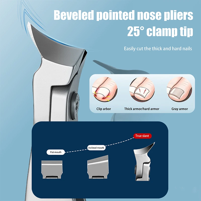 25° Slant Edge Nail Clipper Professional High-end Pointed Beak Oblique Toe Nail Trimmers Ingrown Toenail Tools For Nail Care
25° Slant Edge Nail Clipper Professional High-end Pointed Beak Oblique Toe Nail Trimmers Ingrown Toenail Tools For Nail Care