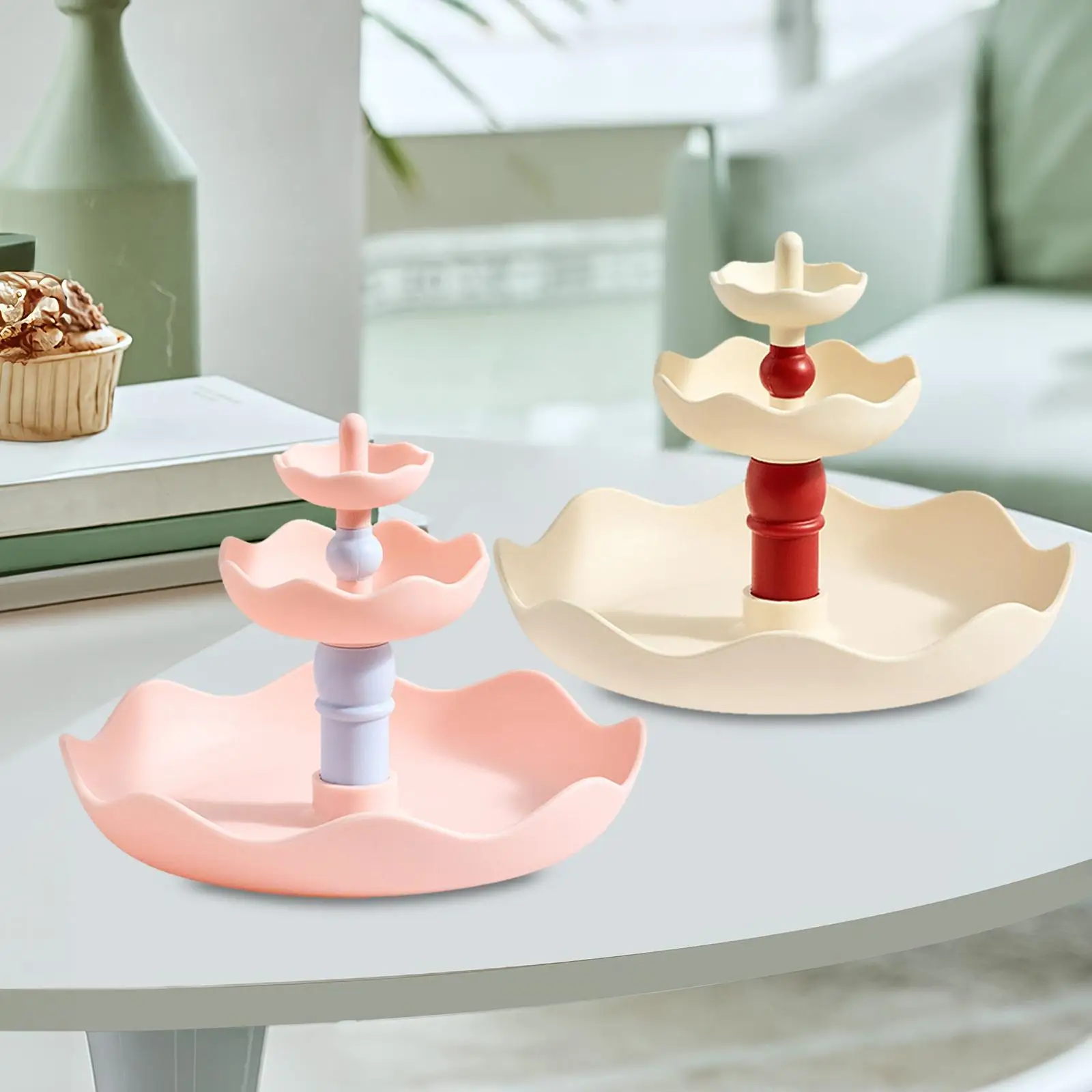 3 Tier Jewelry Tray Elegant Space Saving Shelf Trinket Holder Display Stand Necklaces Holder for Birthday Keys Countertop Home
3 Tier Jewelry Tray Elegant Space Saving Shelf Trinket Holder Display Stand Necklaces Holder for Birthday Keys Countertop Home