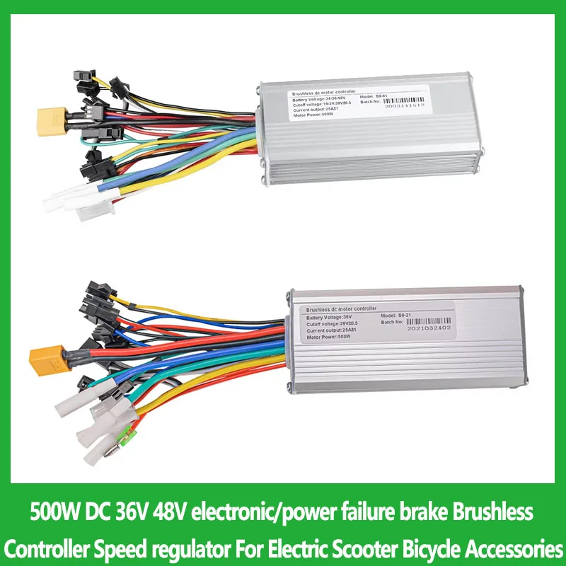 1 шт., 500 Вт, 36 В постоянного тока, 48 В, электронный/мощный тормоз, бесщеточный контроллер, регулятор скорости для электрического скутера, аксессуары для велосипеда
1 шт., 500 Вт, 36 В постоянного тока, 48 В, электронный/мощный тормоз, бесщеточный контроллер, регулятор скорости для электрического скутера, аксессуары для велосипеда