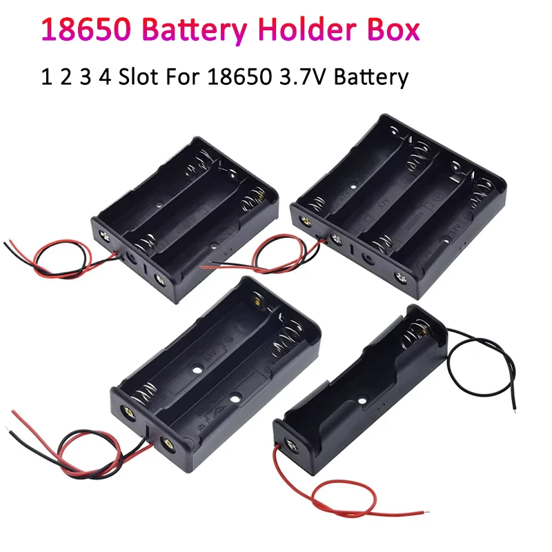 1X 2X 3X 4X 18650 Чехол для хранения батарей DIY 1 2 3 4 слота с проводом для батареи 18650 3,7 В
1X 2X 3X 4X 18650 Чехол для хранения батарей DIY 1 2 3 4 слота с проводом для батареи 18650 3,7 В