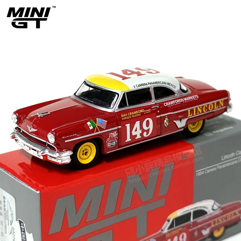 MINI GT 1:64 Lincoln Capri La Carrera #149 Winner die-cast alloy car model, Boy Christmas Gift toy, adult collectible ornament.
MINI GT 1:64 Lincoln Capri La Carrera #149 Winner die-cast alloy car model, Boy Christmas Gift toy, adult collectible ornament.