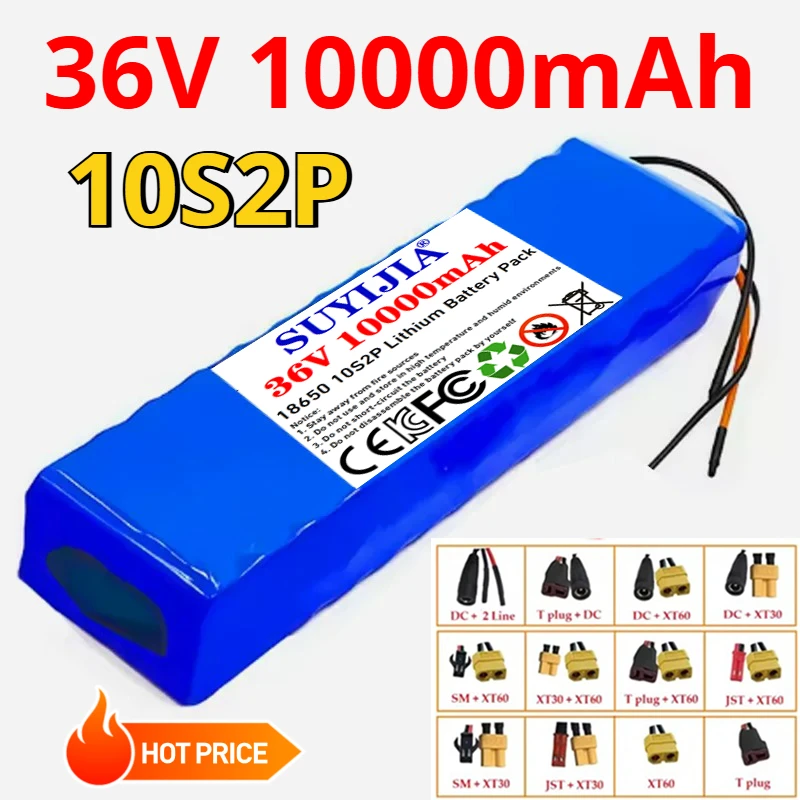 10S2P 36V 10000mAh 36v 18650 electric scooter battery Lithium electric scooter 500W electric scooter battery 36v 10s2p battery
10S2P 36V 10000mAh 36v 18650 electric scooter battery Lithium electric scooter 500W electric scooter battery 36v 10s2p battery