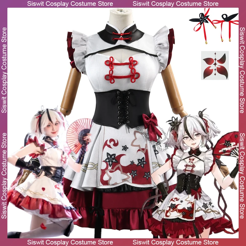 WuWa Game Wuthering Waves Chun West Lake Collaboration Cosplay Costume Wig Sweet Dress Anime Uniform Halloween Carnival Roleplay
WuWa Game Wuthering Waves Chun West Lake Collaboration Cosplay Costume Wig Sweet Dress Anime Uniform Halloween Carnival Roleplay