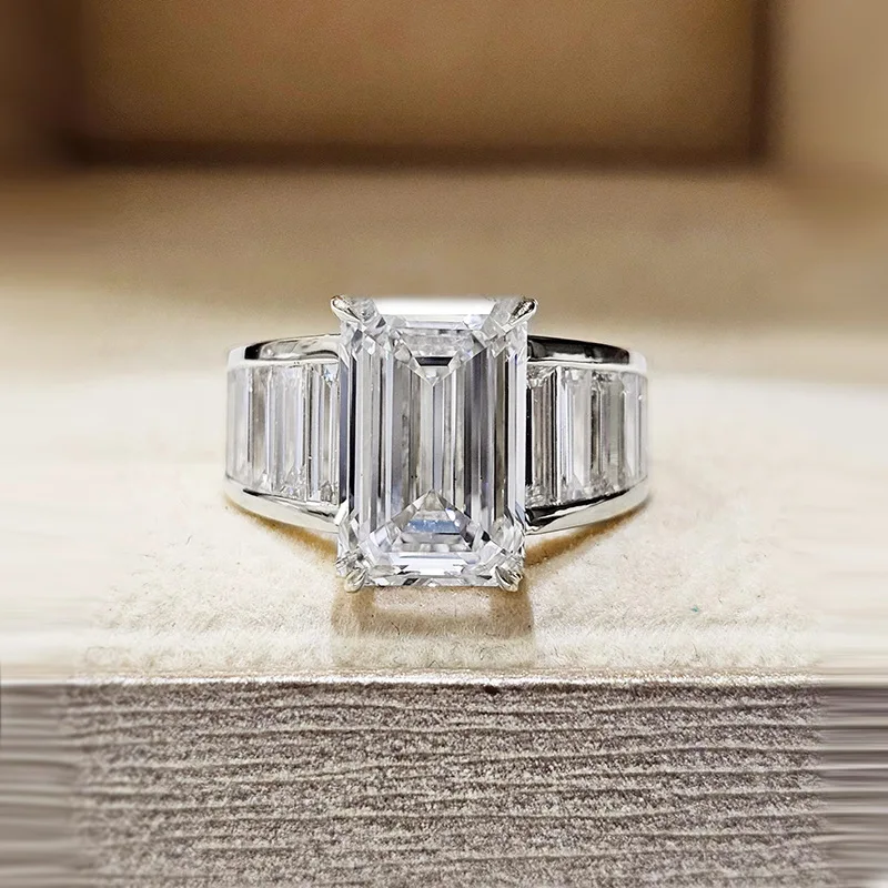 Luxury Sparkling 7x11mm Lab Grown Diamond Women Ring - Female Wedding Engagement Party 925 Sterling Silver Jewelry Gift
Luxury Sparkling 7x11mm Lab Grown Diamond Women Ring - Female Wedding Engagement Party 925 Sterling Silver Jewelry Gift