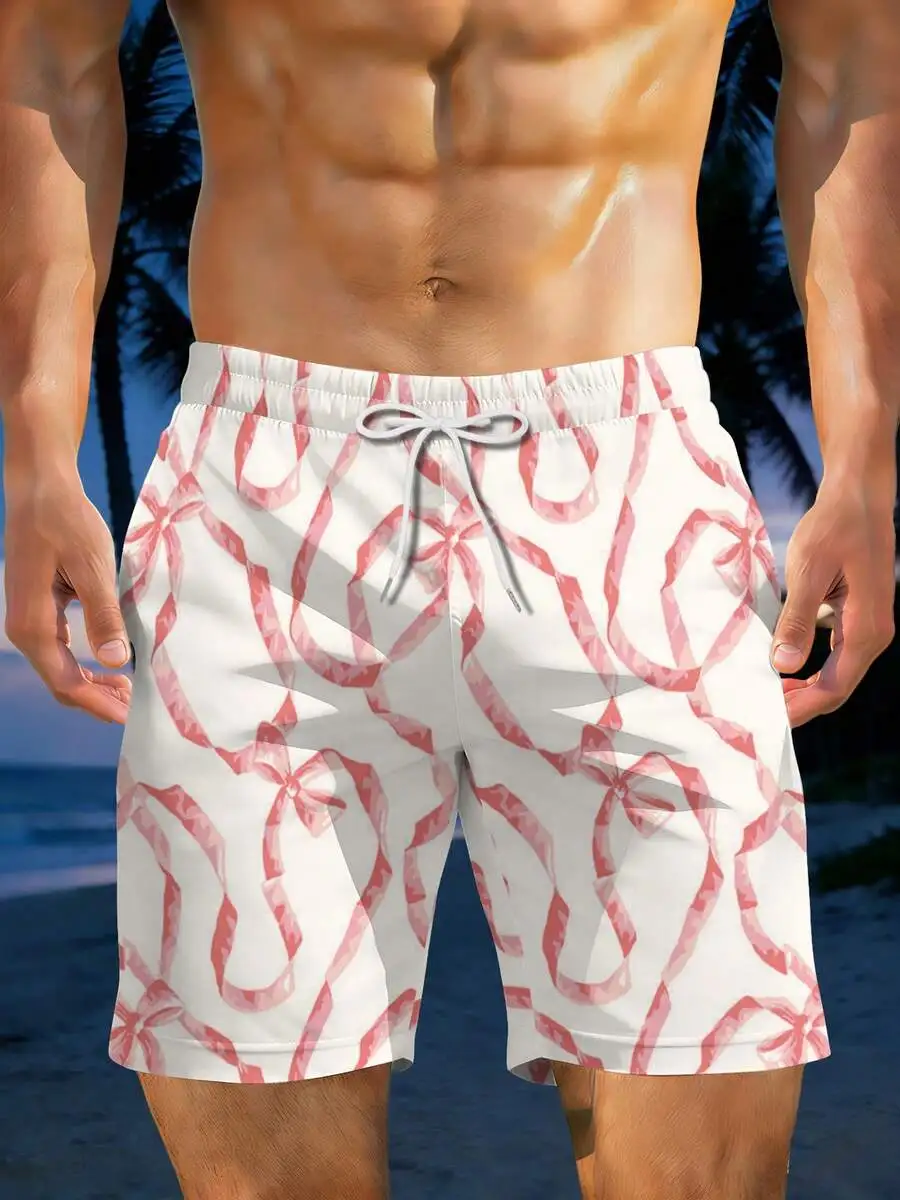 Mens Watercolor Pink Ribbon Print Beach Shorts Summer Casual Swimwear
Mens Watercolor Pink Ribbon Print Beach Shorts Summer Casual Swimwear