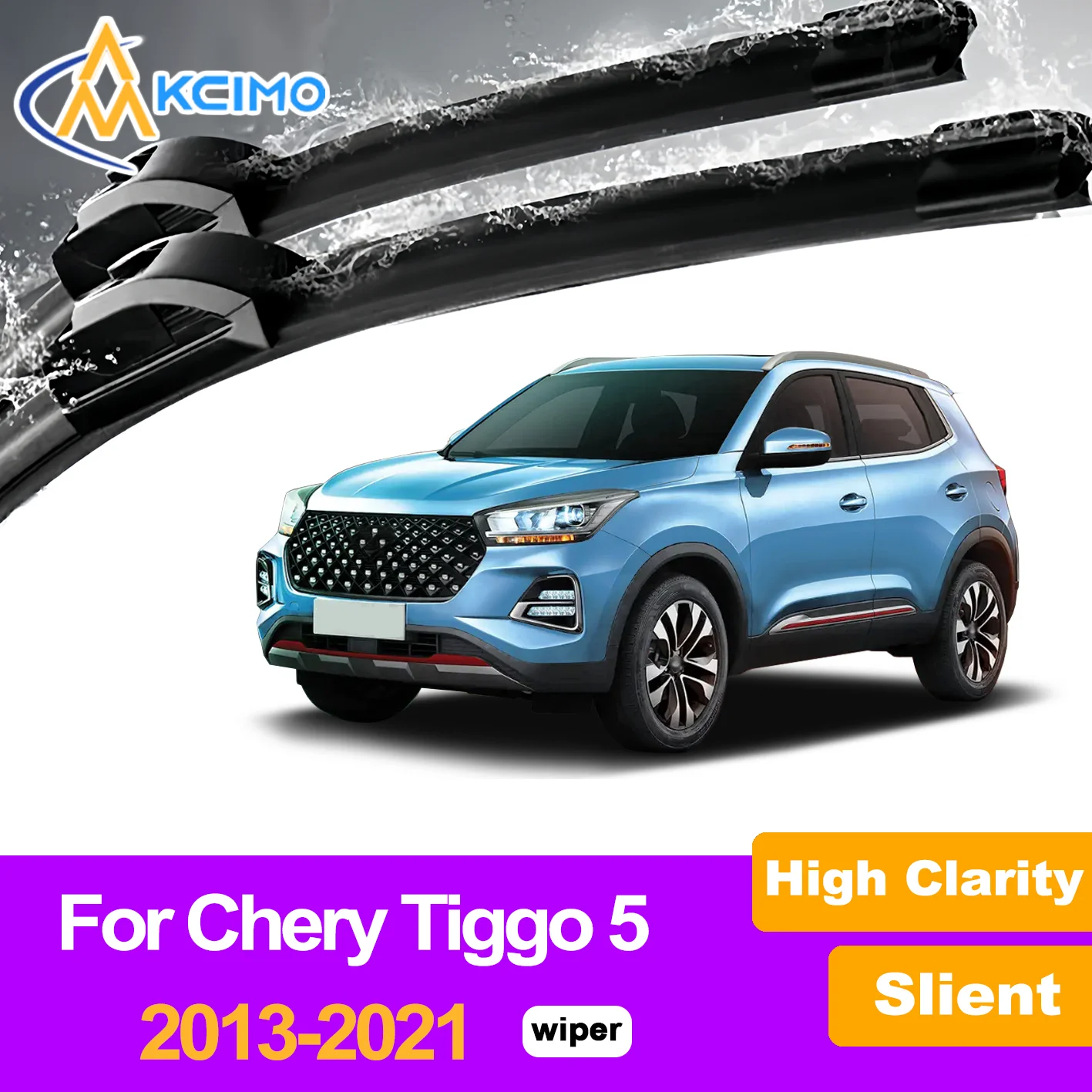 All Season Silent Front Wiper Blades for Chery Tiggo 5 2013-2021 2014 Rain Snow Resistant Clear Visibility Guarantee Long-Last
All Season Silent Front Wiper Blades for Chery Tiggo 5 2013-2021 2014 Rain Snow Resistant Clear Visibility Guarantee Long-Last