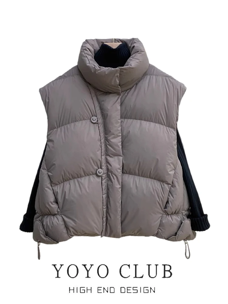 YOYO CLUB Brand Winter Design down Cotton Vest Women Loose Outerwear oulder Pad Top Coat Commute Sle ort Length
YOYO CLUB Brand Winter Design down Cotton Vest Women Loose Outerwear oulder Pad Top Coat Commute Sle ort Length