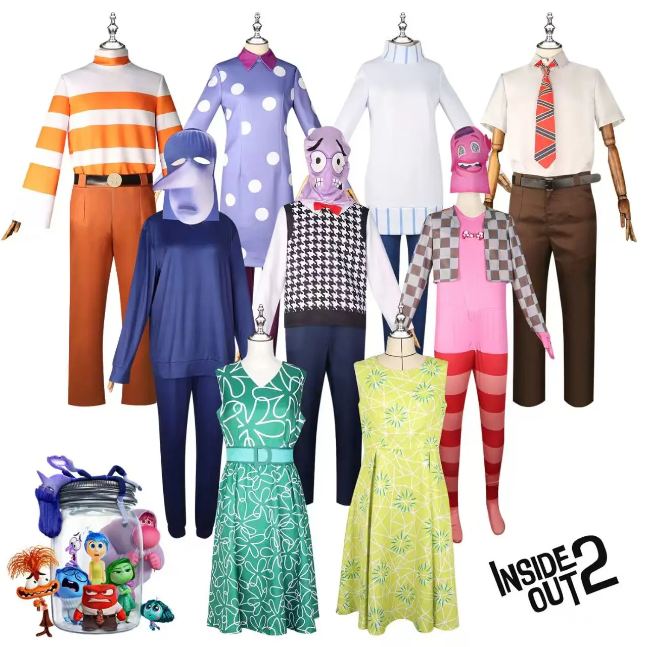 Cartoon Anime Brain Agents Cosplay Costume Halloween Osplay Stage Costume Emotional Character Halloween Costume Full Set
Cartoon Anime Brain Agents Cosplay Costume Halloween Osplay Stage Costume Emotional Character Halloween Costume Full Set