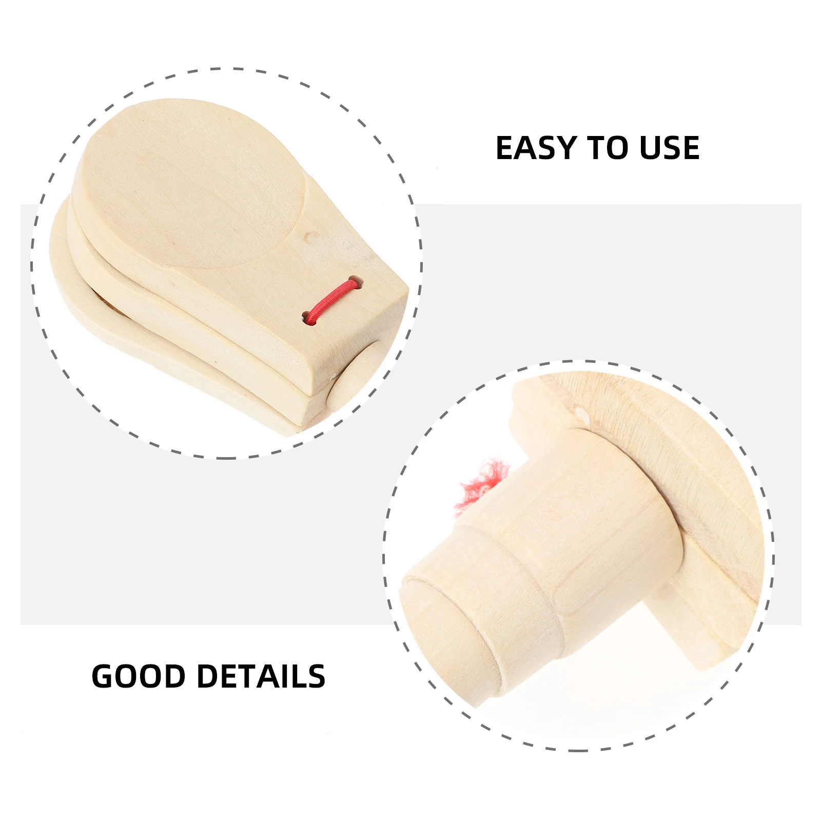 Wooden Castanet Kids Percussion Toy Musical Instrument Children Music Early Education Orff Safe Interest
Wooden Castanet Kids Percussion Toy Musical Instrument Children Music Early Education Orff Safe Interest