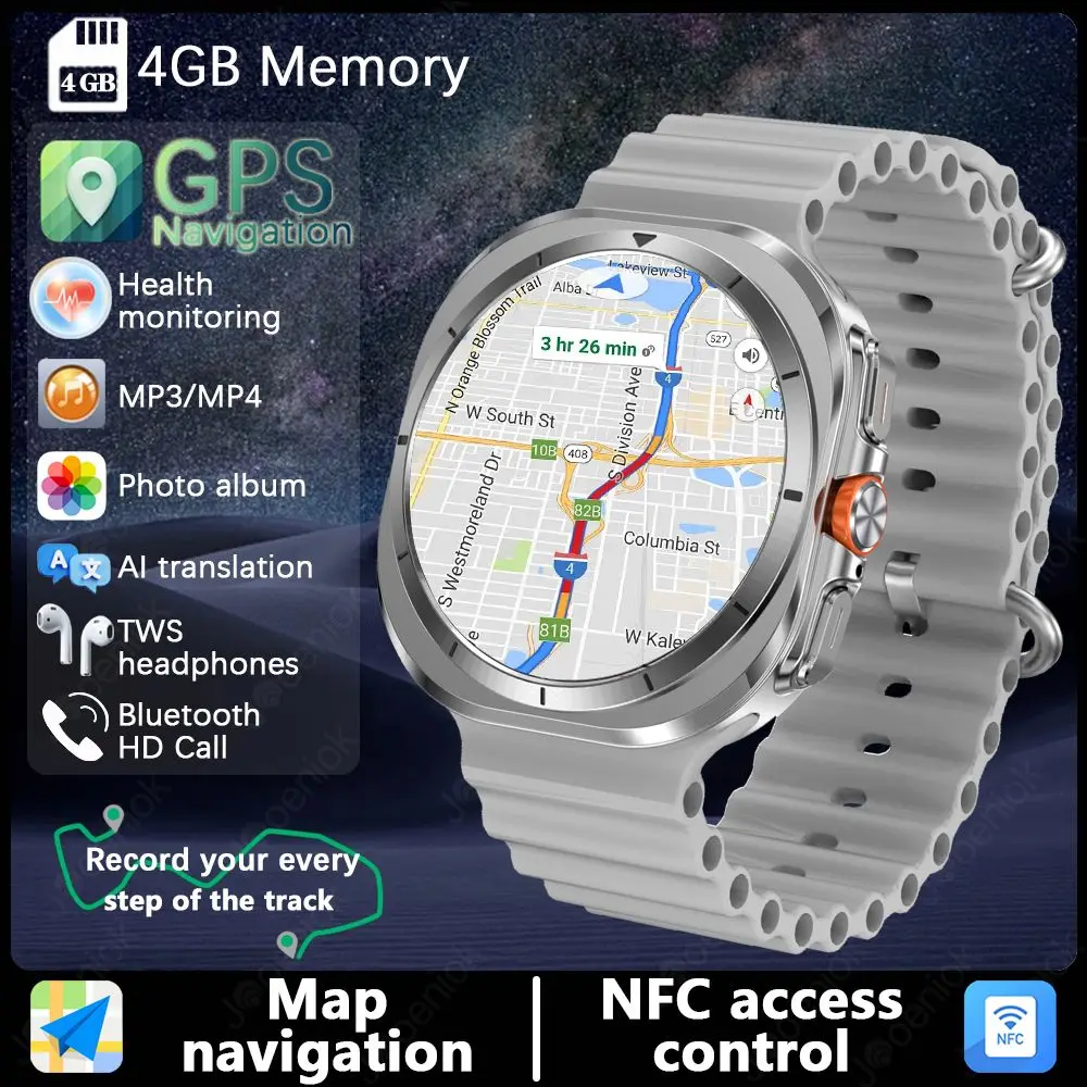 НОВЫЕ Смарт-часы 4 ГБ для женщин, GPS-навигация, 1,32-дюймовый экран, магазин приложений, музыкальное видео, загрузка изображения BT, умные часы для звонков, мужские 2025
НОВЫЕ Смарт-часы 4 ГБ для женщин, GPS-навигация, 1,32-дюймовый экран, магазин приложений, музыкальное видео, загрузка изображения BT, умные часы для звонков, мужские 2025
