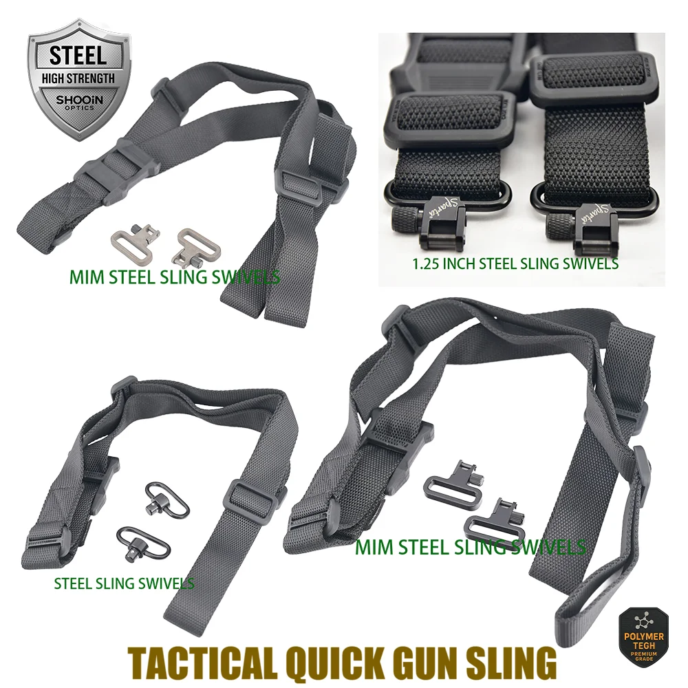 Тактический стильный строп с регулируемой длиной, высокопрочные быстросъемные стальные Вертлюги 
Тактический стильный строп с регулируемой длиной, высокопрочные быстросъемные стальные Вертлюги