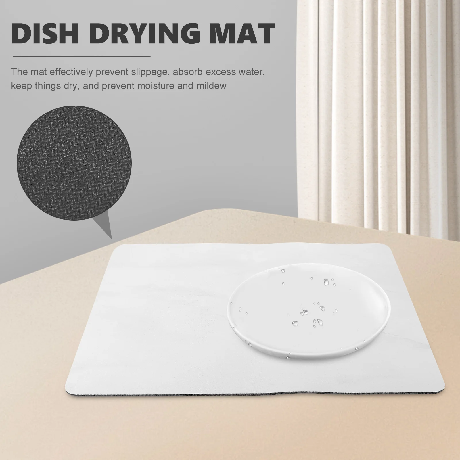 Diatom Stone Draining Mat 12x16 Inch Marble Water Absorbing Anti Skid Kitchen Bathroom Drying Pad Heat Resistant Cutlery Mat
Diatom Stone Draining Mat 12x16 Inch Marble Water Absorbing Anti Skid Kitchen Bathroom Drying Pad Heat Resistant Cutlery Mat
