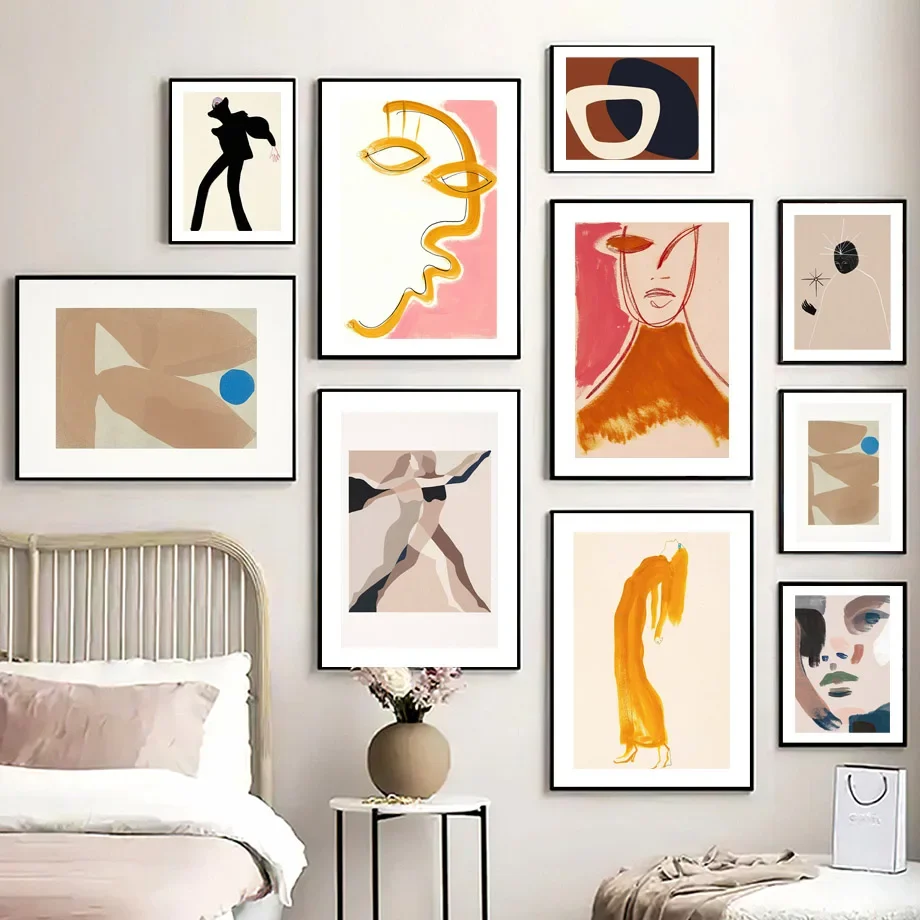 Minimalist Abstract Dancing Figure Line Face Geometric Vase Posters Wall Art Print Canvas Painting Pictures Living Room Decor
Minimalist Abstract Dancing Figure Line Face Geometric Vase Posters Wall Art Print Canvas Painting Pictures Living Room Decor