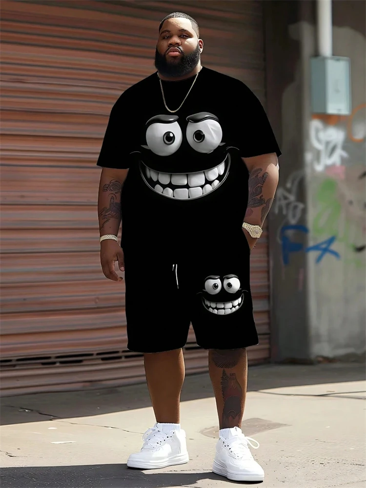 New Summer Arrivals 3D-Printed Funky Face T-Shirt Set – Stylish Men's Vacation Wear Relaxed-Fit Oversized Set Street Style
New Summer Arrivals 3D-Printed Funky Face T-Shirt Set – Stylish Men's Vacation Wear Relaxed-Fit Oversized Set Street Style