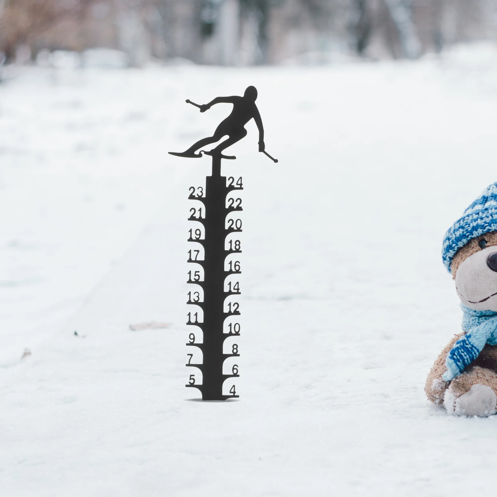 Yard Garden Stake Christmas Snow Meter Outdoor Winter Decor Metal Snow Gauge Outdoor Christmas nament Rain Gauge
Yard Garden Stake Christmas Snow Meter Outdoor Winter Decor Metal Snow Gauge Outdoor Christmas nament Rain Gauge