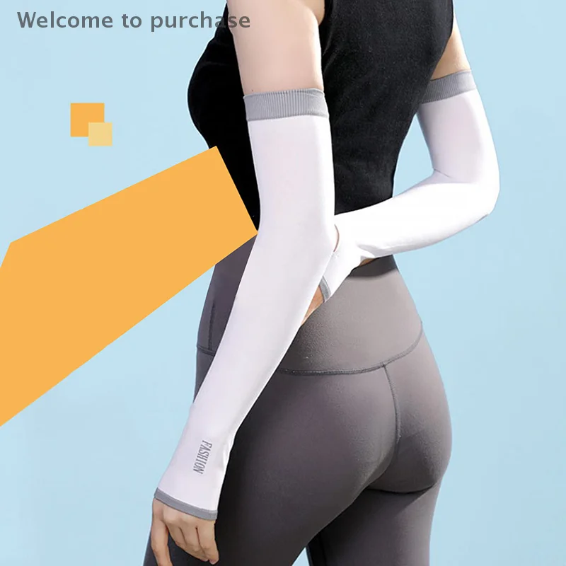 1Pair UV Sun Protection Arm Sleeves Cooling Ice Silk Unisex Women Men Outdoor Sports For Cycling Running Riding Fishing
1Pair UV Sun Protection Arm Sleeves Cooling Ice Silk Unisex Women Men Outdoor Sports For Cycling Running Riding Fishing