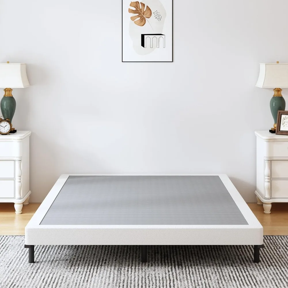 Queen Box Spring 4 Inch Heavy Duty Metal Box Springs Mattress Foundation with Easy Clean Cover, Noise Free, Easy Assembly
Queen Box Spring 4 Inch Heavy Duty Metal Box Springs Mattress Foundation with Easy Clean Cover, Noise Free, Easy Assembly