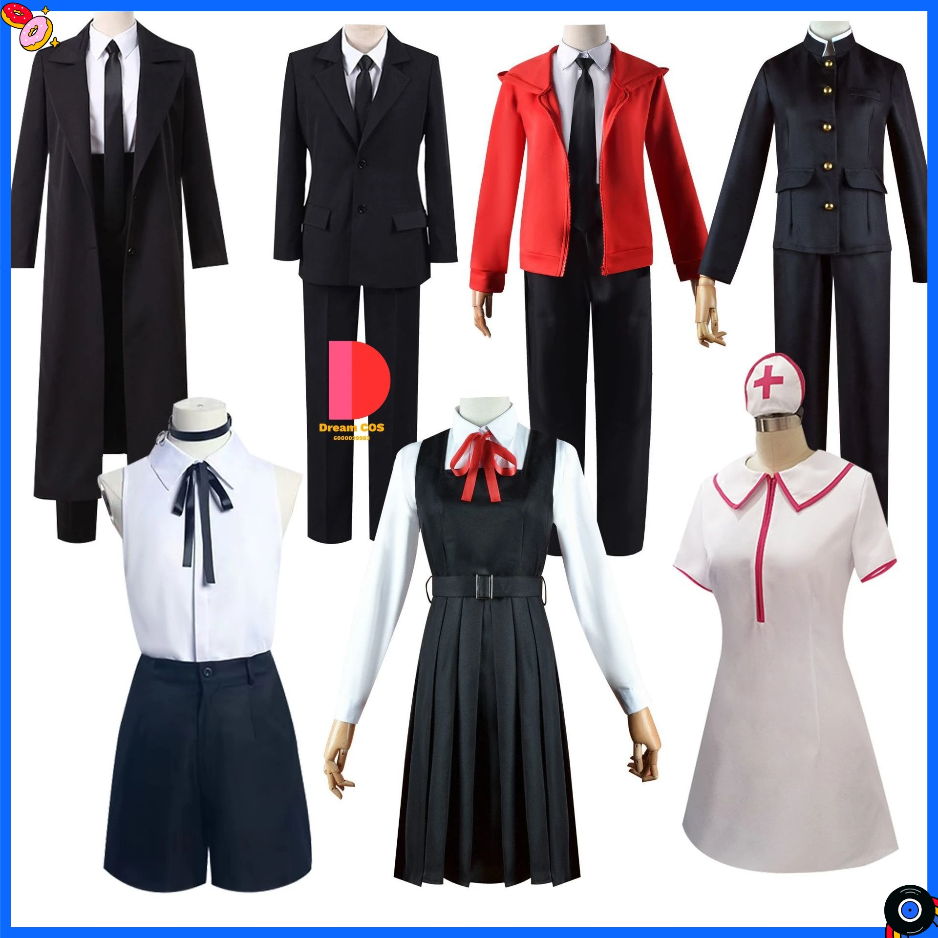 Chainsaw Man Cosplay Costume Anime Makima/Devil Hunter/Reze/Hirofumi Yoshida Role Playing Clothes for Men Women Comic Con Party、 
Chainsaw Man Cosplay Costume Anime Makima/Devil Hunter/Reze/Hirofumi Yoshida Role Playing Clothes for Men Women Comic Con Party、