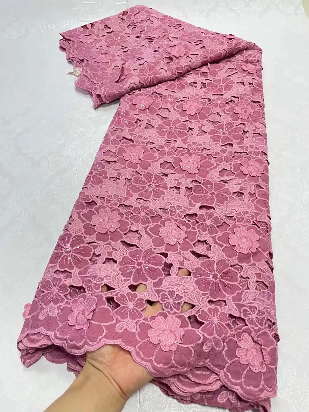 May Lace New African Lace Fabric 5 Yards 2023 High Quality Nigerian Women Wedding Asoebi Embroidery French Chiffon Lace Material
May Lace New African Lace Fabric 5 Yards 2023 High Quality Nigerian Women Wedding Asoebi Embroidery French Chiffon Lace Material