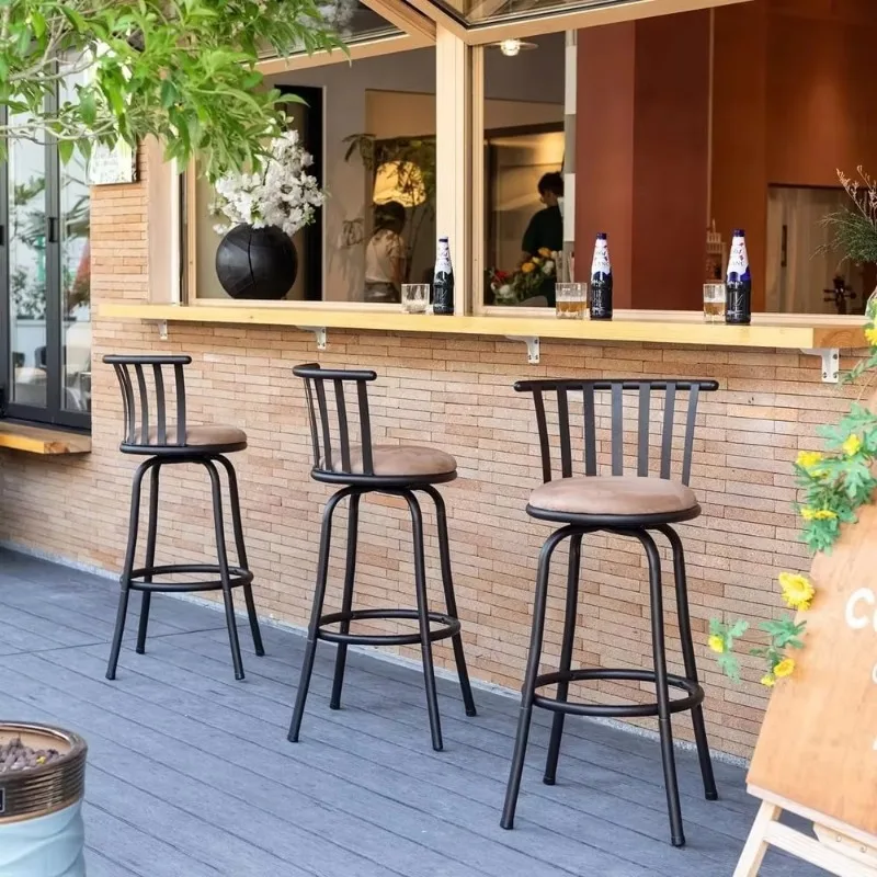 Bar Stools Swivel Set of 3, Adjustable Counter Height Low Back with Footrest, Armless Bar Chairs with Interchangeable Leg
Bar Stools Swivel Set of 3, Adjustable Counter Height Low Back with Footrest, Armless Bar Chairs with Interchangeable Leg