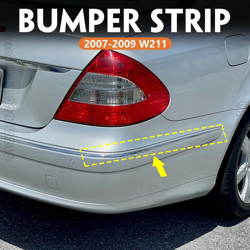 Для 2007-2009 W211 Mercedes Benz E320 E350 E550 E63 AMG задний бампер хромированная полоса 2118852721 2118852821
Для 2007-2009 W211 Mercedes Benz E320 E350 E550 E63 AMG задний бампер хромированная полоса 2118852721 2118852821