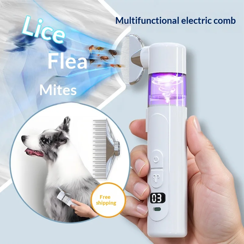 New 2-in-1 Electric Pet Flea Remover, Detangling Comb, Flea and Tick Remover, External Parasite Control, New Model Flea Remover
New 2-in-1 Electric Pet Flea Remover, Detangling Comb, Flea and Tick Remover, External Parasite Control, New Model Flea Remover