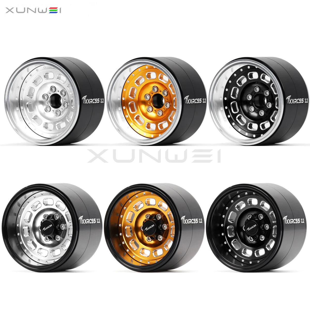 4pcs 2.2" inch Beadlock Offset -5/-15mm Wheel Rim for RC Axial SCX10 KM RR10 TRX4 Crawler Truck Buggy
4pcs 2.2" inch Beadlock Offset -5/-15mm Wheel Rim for RC Axial SCX10 KM RR10 TRX4 Crawler Truck Buggy