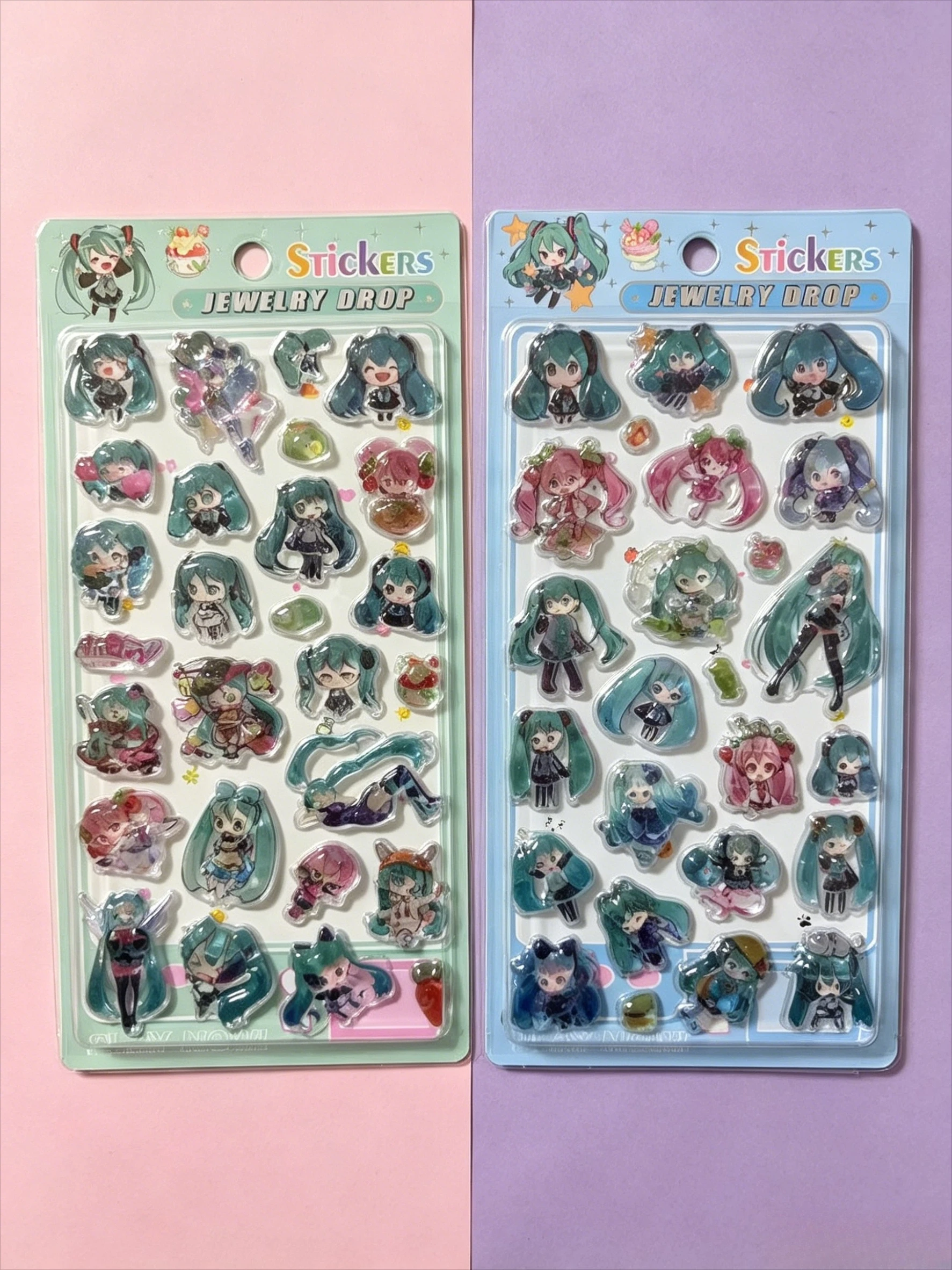 Cute Miku Vocaloid Transparent Epoxy Raised Stickers Anime Character Bubble Sticker for Planner Album Children Party Favors
Cute Miku Vocaloid Transparent Epoxy Raised Stickers Anime Character Bubble Sticker for Planner Album Children Party Favors