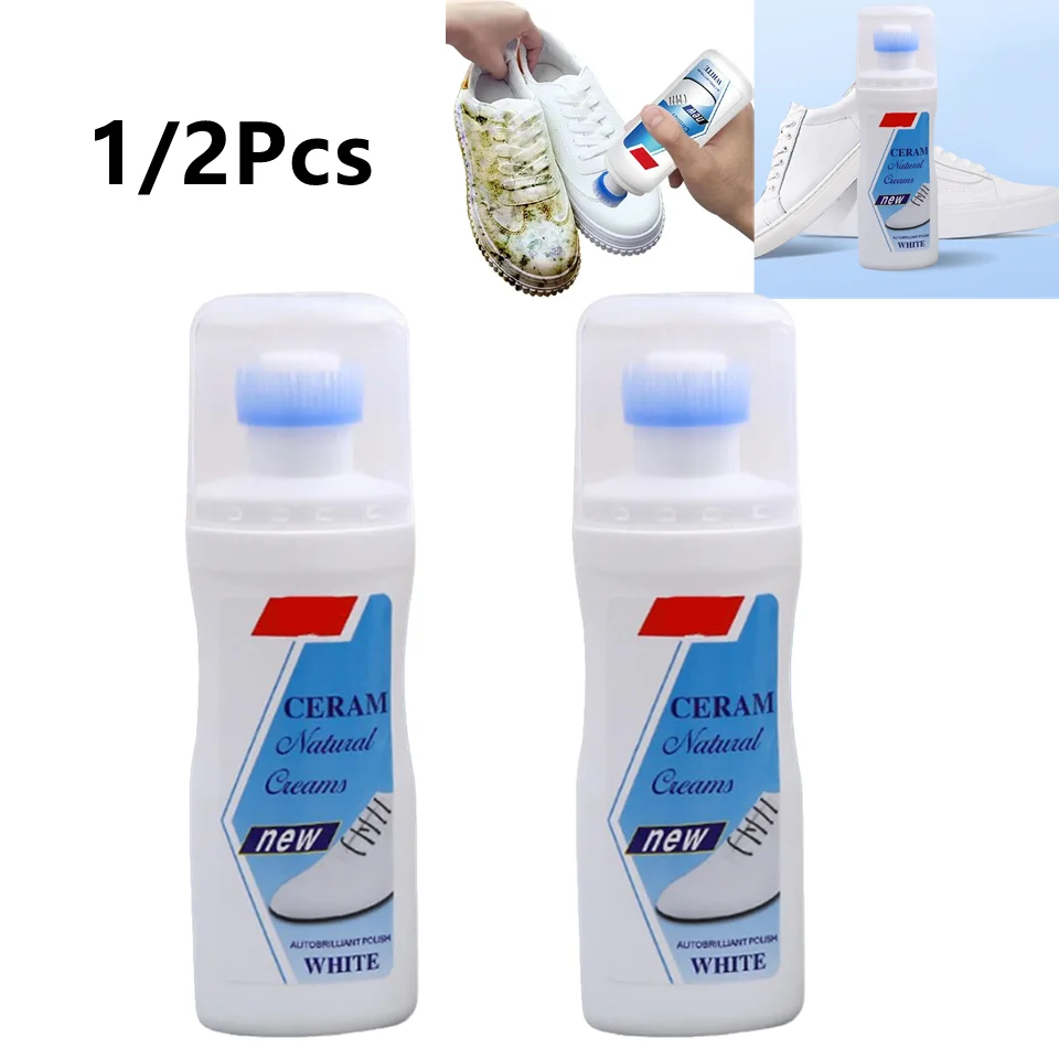 1/2Pcs White Shoe Cleaner Eco Friendly Whitening Polish Cream with Brush Quick Remove Stain for Leather Sneakers Suede Canvas
1/2Pcs White Shoe Cleaner Eco Friendly Whitening Polish Cream with Brush Quick Remove Stain for Leather Sneakers Suede Canvas