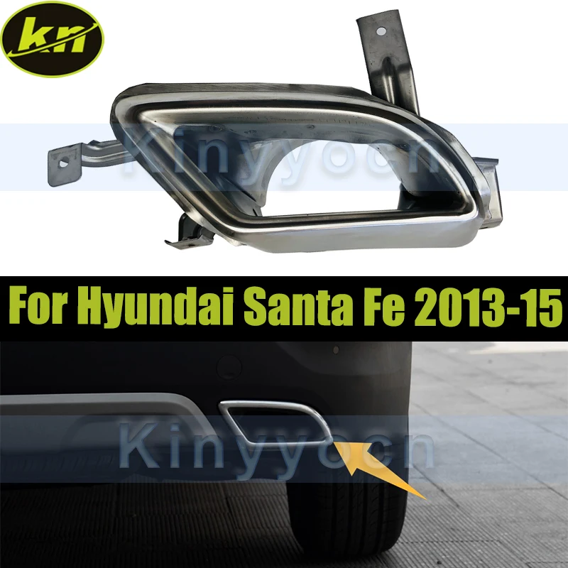Stainless Steel Rear Bumper Car Tail Exhaust Pipe Tip For Hyundai Santa Fe 2013-2015 Rear Exhaust Muffler Tail End Pipe
Stainless Steel Rear Bumper Car Tail Exhaust Pipe Tip For Hyundai Santa Fe 2013-2015 Rear Exhaust Muffler Tail End Pipe