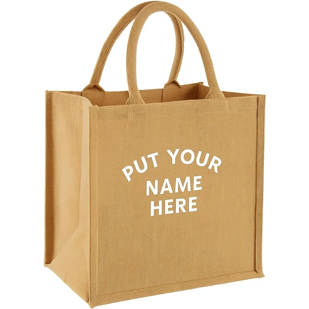 Custom Jute Bag With Text Or Logo, Bulk Quantity, Burlap Tote Bag For Shopping, Bride, Bridesmaid, Gifts, Holiday, Travel Bag
Custom Jute Bag With Text Or Logo, Bulk Quantity, Burlap Tote Bag For Shopping, Bride, Bridesmaid, Gifts, Holiday, Travel Bag