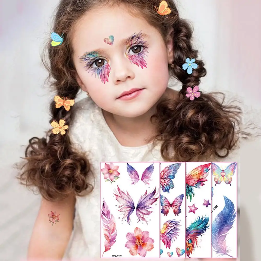 Kids Colorful Butterfly Temporary Tattoo Sticker For Festival Party Waterproof Lasting Flower Art Rose Fake Neck Wrist Tattoos
Kids Colorful Butterfly Temporary Tattoo Sticker For Festival Party Waterproof Lasting Flower Art Rose Fake Neck Wrist Tattoos