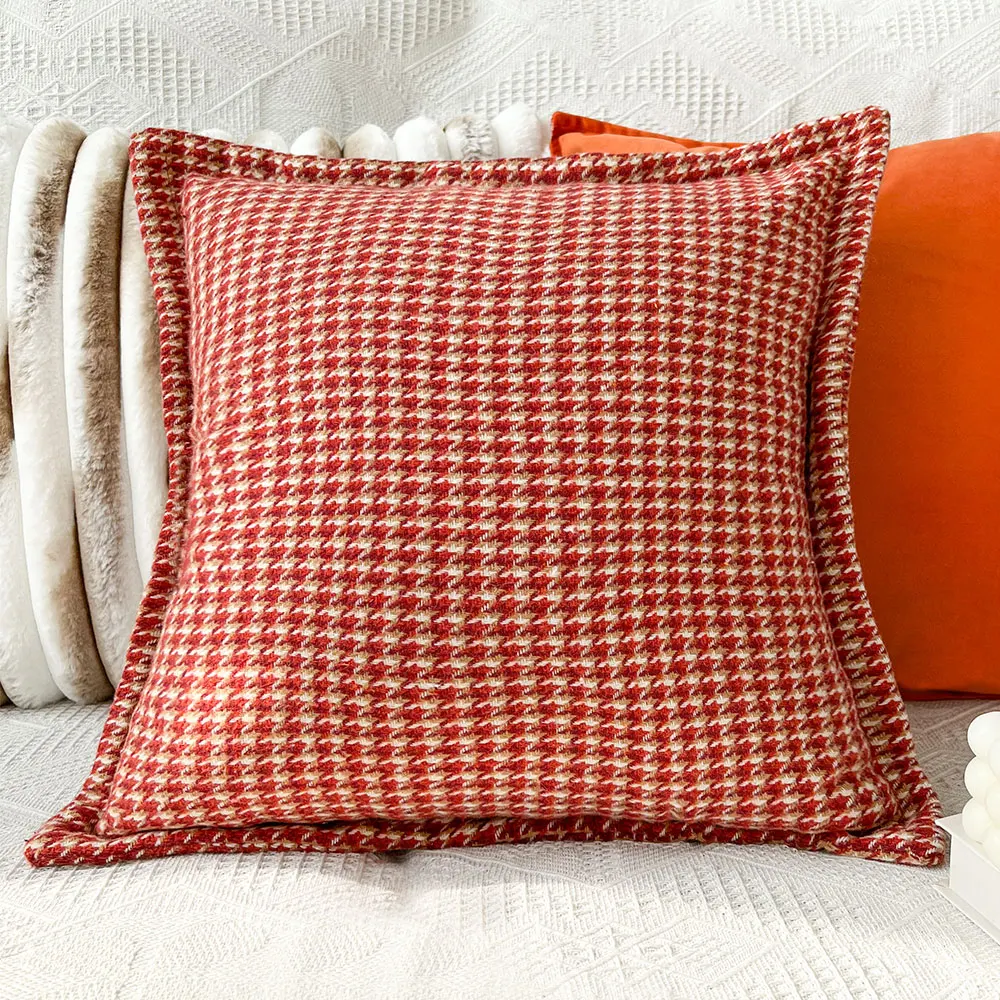 Houndstooth Cushion Cover Ins Nordic Style Orange Decorative Pillowcase For Sofa Living Room Fundas De Cojines
Houndstooth Cushion Cover Ins Nordic Style Orange Decorative Pillowcase For Sofa Living Room Fundas De Cojines