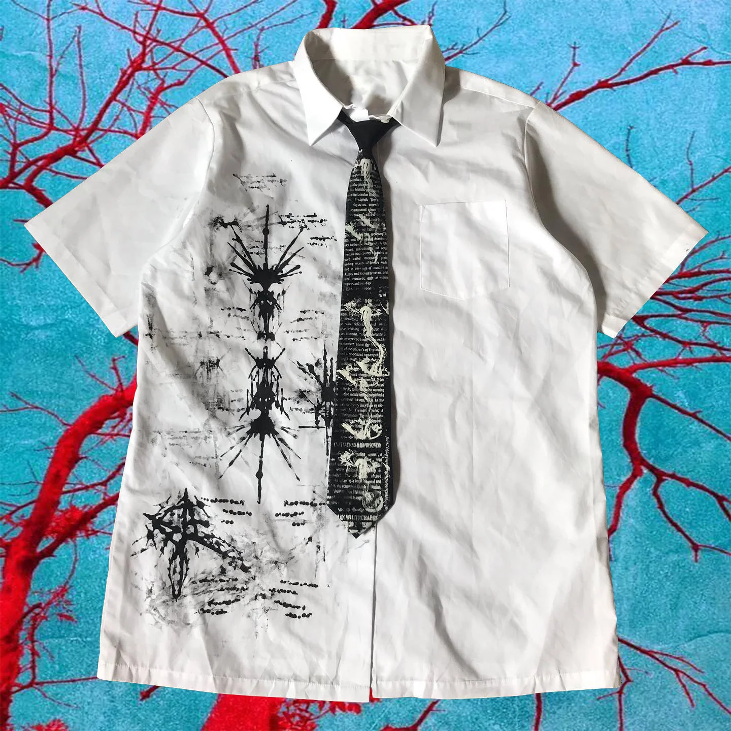 American New shirts For Men And Women Y2K Harajuku Retro Short-sleeved Gothic Couple punk SportsStreet Clothes Tops Suffering T
American New shirts For Men And Women Y2K Harajuku Retro Short-sleeved Gothic Couple punk SportsStreet Clothes Tops Suffering T