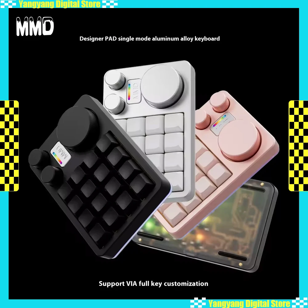MMD KM16 Aluminum Alloy Gasket Hot-Swap Multifunctional Knob Designer Keyboard Mechanical Mini keyboard Office For PS PR Custom
MMD KM16 Aluminum Alloy Gasket Hot-Swap Multifunctional Knob Designer Keyboard Mechanical Mini keyboard Office For PS PR Custom