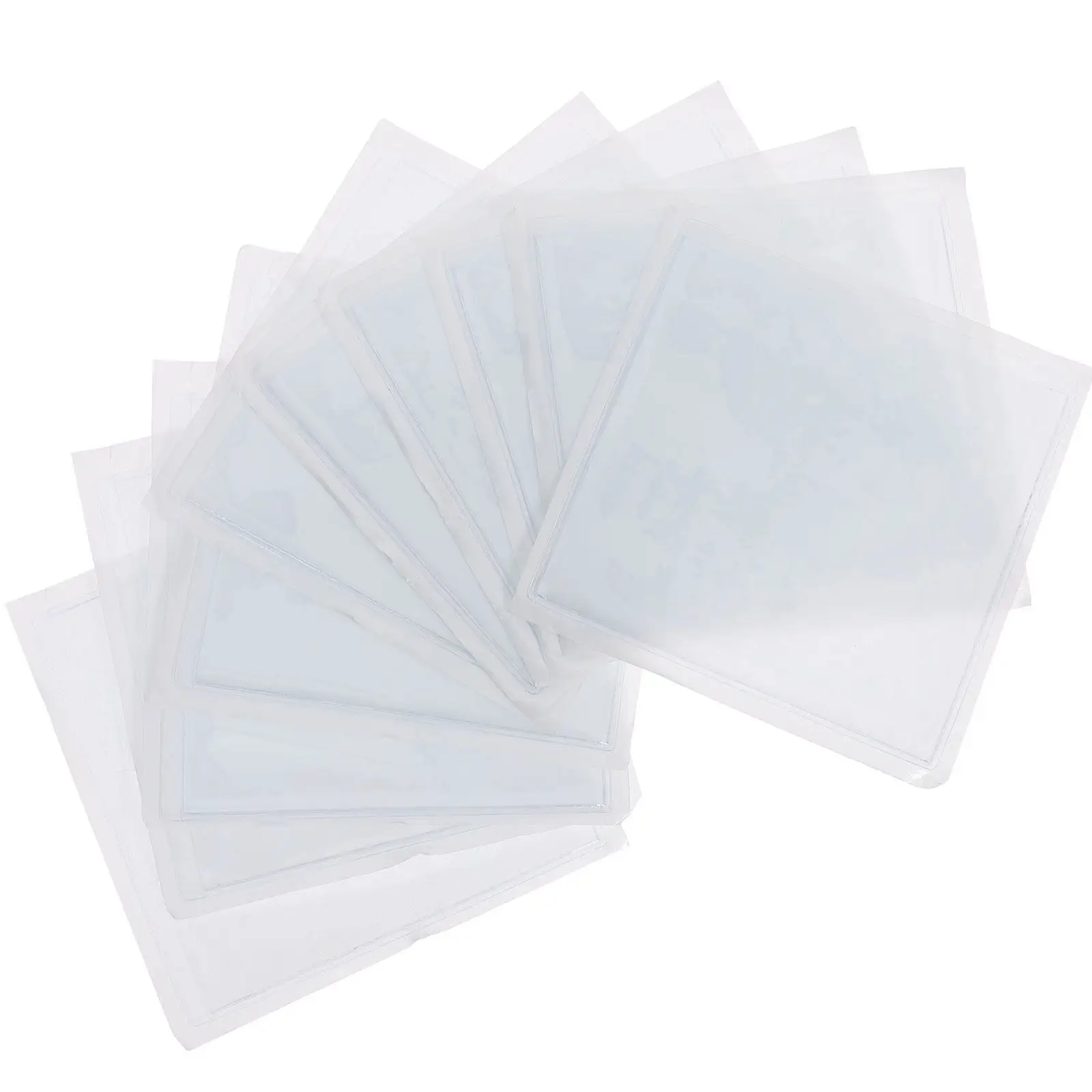10Pcs Parking Permit Holder PVC Card Sleeve Clear Adhesive Label Pocket for Car Windscreen Ticket Badge Protector
10Pcs Parking Permit Holder PVC Card Sleeve Clear Adhesive Label Pocket for Car Windscreen Ticket Badge Protector