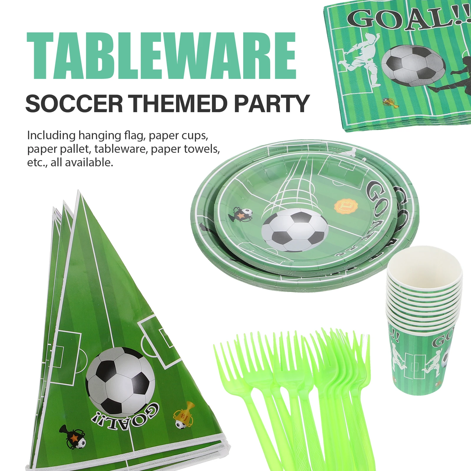1 set 6 Packs Soccer Party Supplies 7 inch 9 inch Plates Cups Napkins Flags Birthday Decorations Tableware
1 set 6 Packs Soccer Party Supplies 7 inch 9 inch Plates Cups Napkins Flags Birthday Decorations Tableware