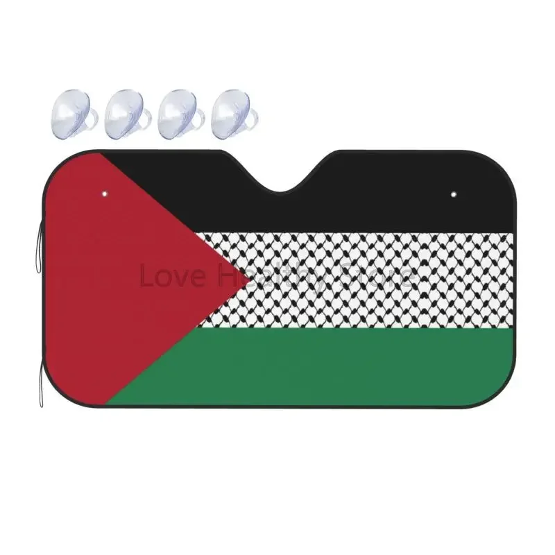 Palestinian Flag Car Windshield Sunshade Foldable Front Window Sun Visor Protector for Car SUV Truck Keep Vehicle Cool 55"x30"
Palestinian Flag Car Windshield Sunshade Foldable Front Window Sun Visor Protector for Car SUV Truck Keep Vehicle Cool 55"x30"