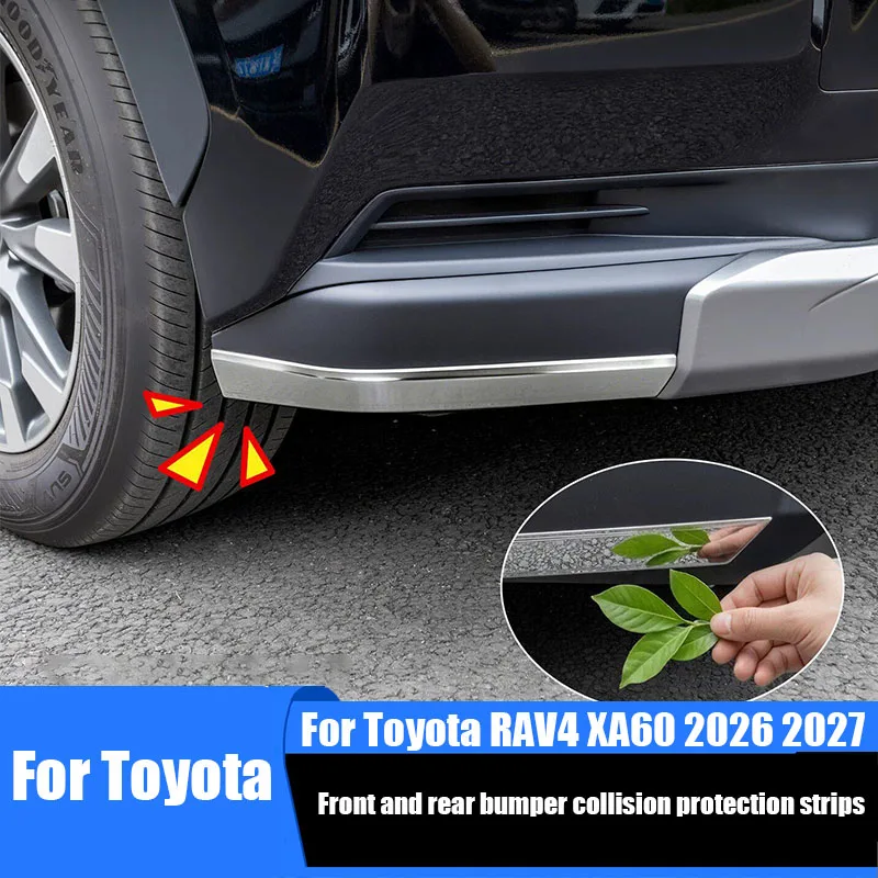 For Toyota RAV4 XA60 Wildlander 2026 2027Front and rear bumper anti-collision protective strips made of stainless steel material
For Toyota RAV4 XA60 Wildlander 2026 2027Front and rear bumper anti-collision protective strips made of stainless steel material