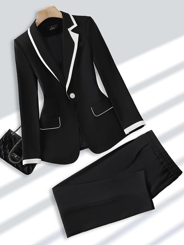 Women Fashion Pant Suit Formal Elegant Ladies Office Business Work Wear Blazer And Trouser Black Khaki 2 Piece Set 4XL
Women Fashion Pant Suit Formal Elegant Ladies Office Business Work Wear Blazer And Trouser Black Khaki 2 Piece Set 4XL