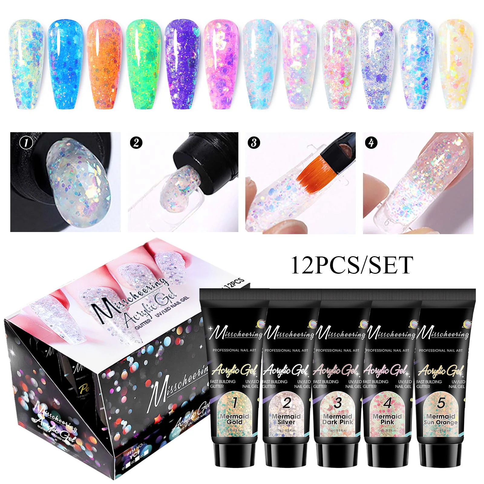 Poly Nail Gel Polish 15ml 12Colors for Nail Extension Glitter Professionals UV/LED Gel Varnishes Builder Acrylic French Nail Art
Poly Nail Gel Polish 15ml 12Colors for Nail Extension Glitter Professionals UV/LED Gel Varnishes Builder Acrylic French Nail Art