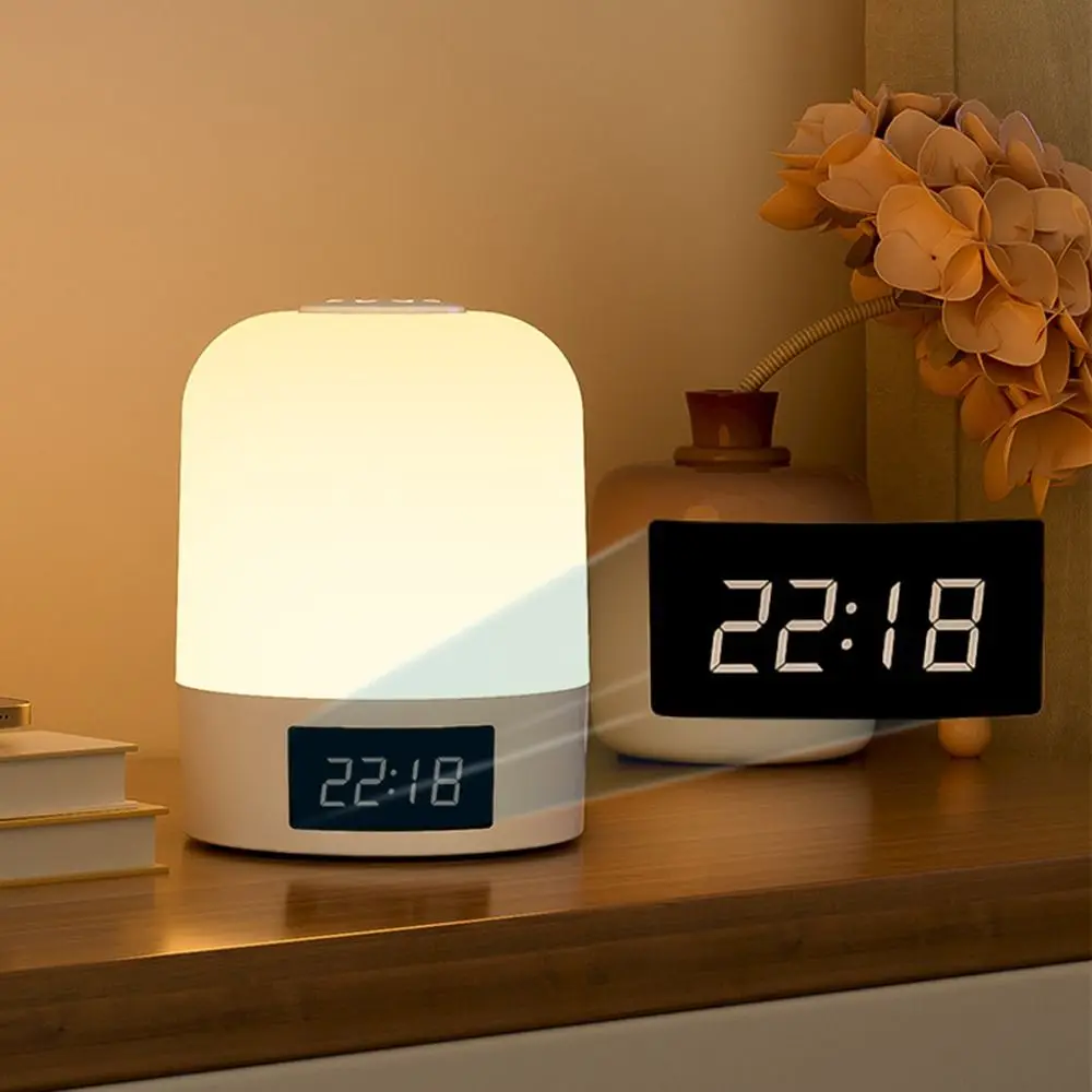 Soft Light 3 Color Touch Night Light Digital Clock Dimming Sleeping Lamp Eye Protection Simple Bedroom Bedside Lamp Gift
Soft Light 3 Color Touch Night Light Digital Clock Dimming Sleeping Lamp Eye Protection Simple Bedroom Bedside Lamp Gift