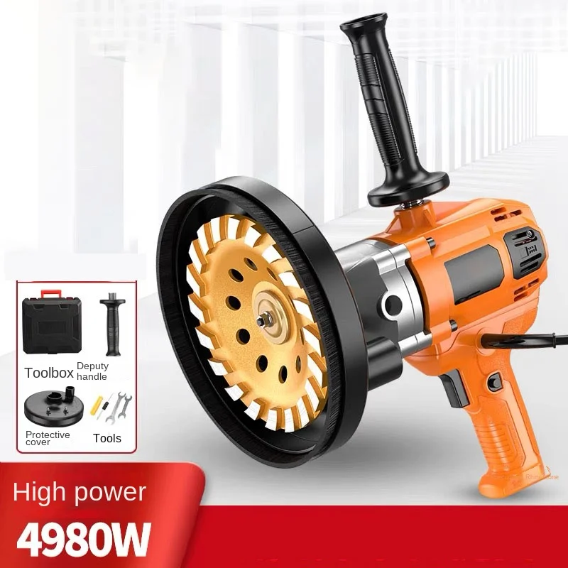 4980W High-power concrete grinder wall and floor joint cement block grinder multi-functional electric rough polishing machine
4980W High-power concrete grinder wall and floor joint cement block grinder multi-functional electric rough polishing machine